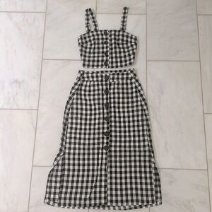 Bershka top and skirt set